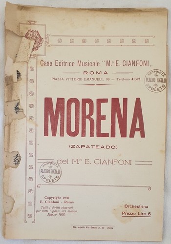 Spartito orchestra morena - spartito,