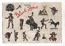ESPOSITORE SOLDATINI Tribu' Black Horse ANNI 50 Promo soldiers expositor Torgano