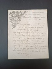 fattura antica Officina meccanica Milano Ferdinando e figli Polesella