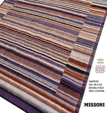 Tappeto MISSONI  bagno cucina ingresso ecc. cm. 90 x 60 cotone 100% double face