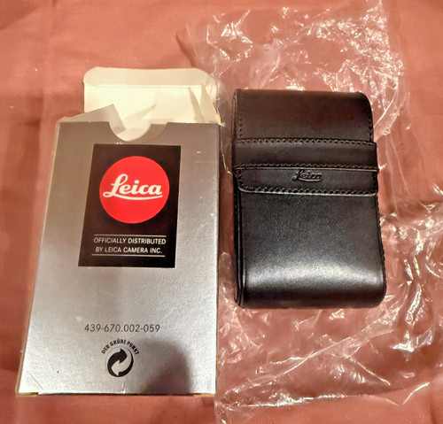Leica custodia pelle nera - custodia,