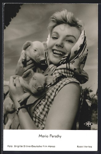 Cartolina attrice maria - cartolina,