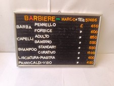 Insegna Tabella Listino prezzi