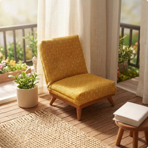 Divano miniatura con gambe - in,