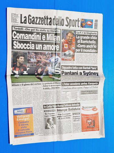 Gazzetta dello sport agosto - sport,