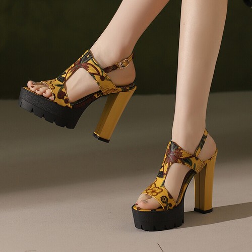 Sandali donna stampa - , fiori