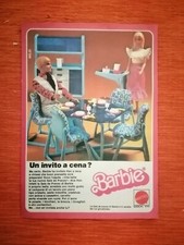 PUBBLICITA' ORIGINALE ADVERTISING "BARBIE LA SALA DA PRANZO" MATTEL del 1981