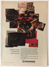 Pioneer autoradio 1989 pubblicità stampa d'epoca 8x11 pollici decorazione parete