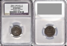 Rare error USA 1864L Indian 1c