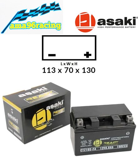 Batteria asaki ctz8v - ctz8v, sigillata