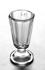 Vecchio bicchiere da liquore, bicchiere da carrozza, calibrato, 2,5 cl, bicchiere pressato # 3743