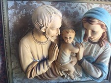 ANTICA STATUA SACRA FAMIGLIA