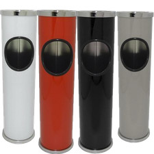 Pattumiera Posacenere da terra in metallo Per Esterni e Interni bidone