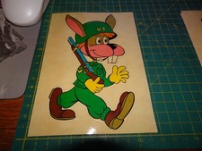 adesivo vintage sticker kleber anni 70 80  coniglio us soldato americano