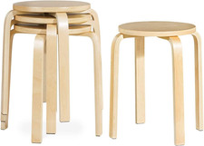 Set 4 sgabelli impilabili in