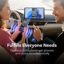 Wireless CarPlay doppio sistema specchio auto adattatore FOTA aggiornamento macchina auto box-02