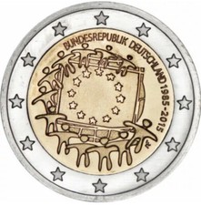 2 euro germania 2015 bandiera fdc Lettera Casuale*LEGGERE DESCRIZIONE