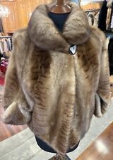 Giacchino Boilerino Pelliccia Visone Marrone Fantasia