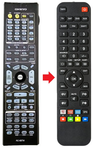 Telecomando adatto per - , onkyo