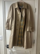 Burberry trench donna vintage beige con cintura usato taglia 44 small 