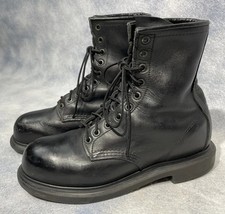 Stivali Uomo Pompiere Red Wing Pelle 8" Taglia 7D Nero Punta Acciaio 4473 USA