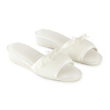 Pantofole da sposa aperte Allegra di Toscana Lingerie in pizzo T971