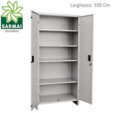 ARMADIO ARMADIETTO TUTTO PIANI 4 RIPIANI MENSOLE 100x40x H179 METALLO TUTTOPIANI