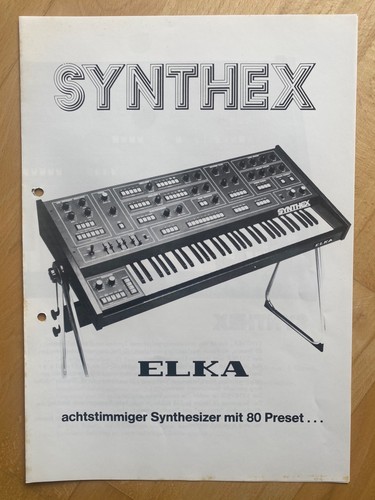 Elka synthex depliant - synthex,