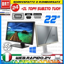 BUONO! PC MONITOR SCHERMO LCD 22" POLLICI (DELL,HP) VGA IPS DISPLAY FHD 19 23