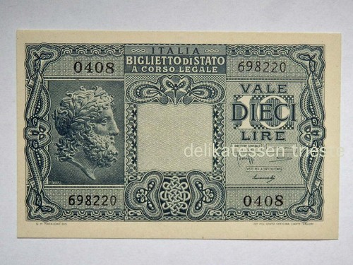 Dieci lire lira vecchia - lire,