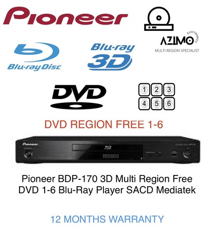 Pioneer bdp 170 3dwifi - bdp-170,