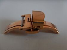 POUR BRACELET 18 mm BOUCLE DEPLOYANTE PAPILLON PLAQUÉE OR ROSE de 16mm POUSSOIRS