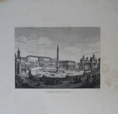 Stampa antica piazza del - piazza,