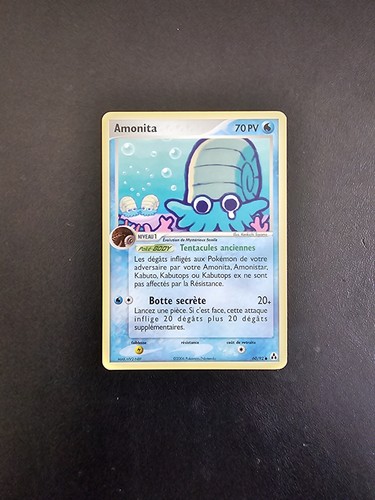 Carte pokémon amonita 92 - amonita, 60/92