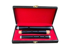 Flauto irlandese D palissandro nero 3 parti flauto strumenti musicali flauti con custodia