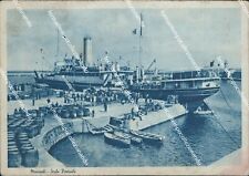ba266 cartolina monopoli scalo portuale bari puglia bella !! 1942