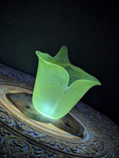 Ciotola vetro giallo vortice