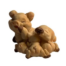 Mama Pig Resin Figure with 3