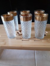 6 BICCHIERI IN CRISTALLO CON