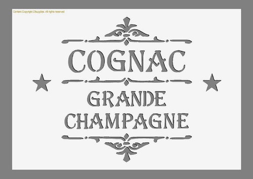 Stencil vintage francese mylar - stencil,