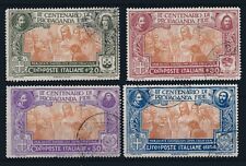 1923 ITALIA CENTENARIO PROPAGANDA FIDE SERIE 4 FRANCOBOLLI USATI - 1078