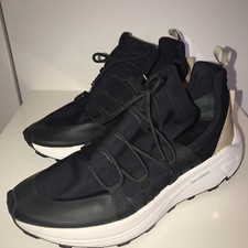 Scarpe sneakers stringate Max Mara donna nere beige elasticizzate uk 6,5, eu 39,5