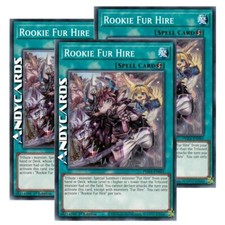 3x ROOKIE FUR HIRE • (Recluta Pelliccia Mercenaria) • Comune • PHRA EN065 YUGIOH