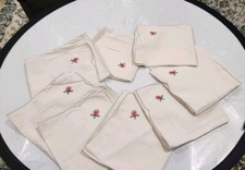 Set 8 tovaglioli vintage fatti