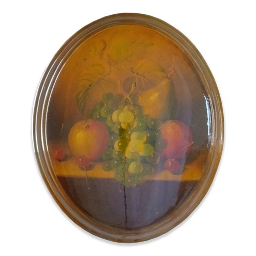 Medaglione dipinto mano olio - a,