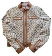 Giacca Moto Gucci Canvas GG