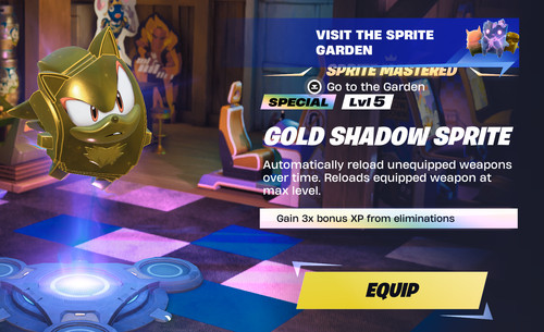 Gold shadow sprite - sprite, livello