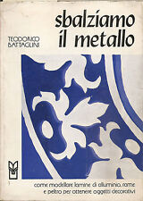 TEODORICO BATTAGLINI: SBALZIAMO IL METALLO _ modellare lamine _ alluminio rame..