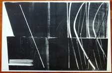 HANS HARTUNG litografia del 1970 FARANDOLE titolata 'L 1970 - 7' (rif.26/1)