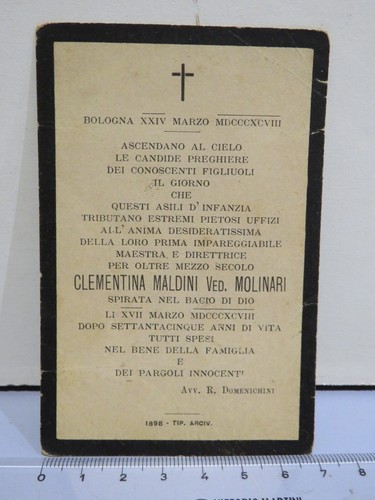 Santino funebre clementina - funebre,